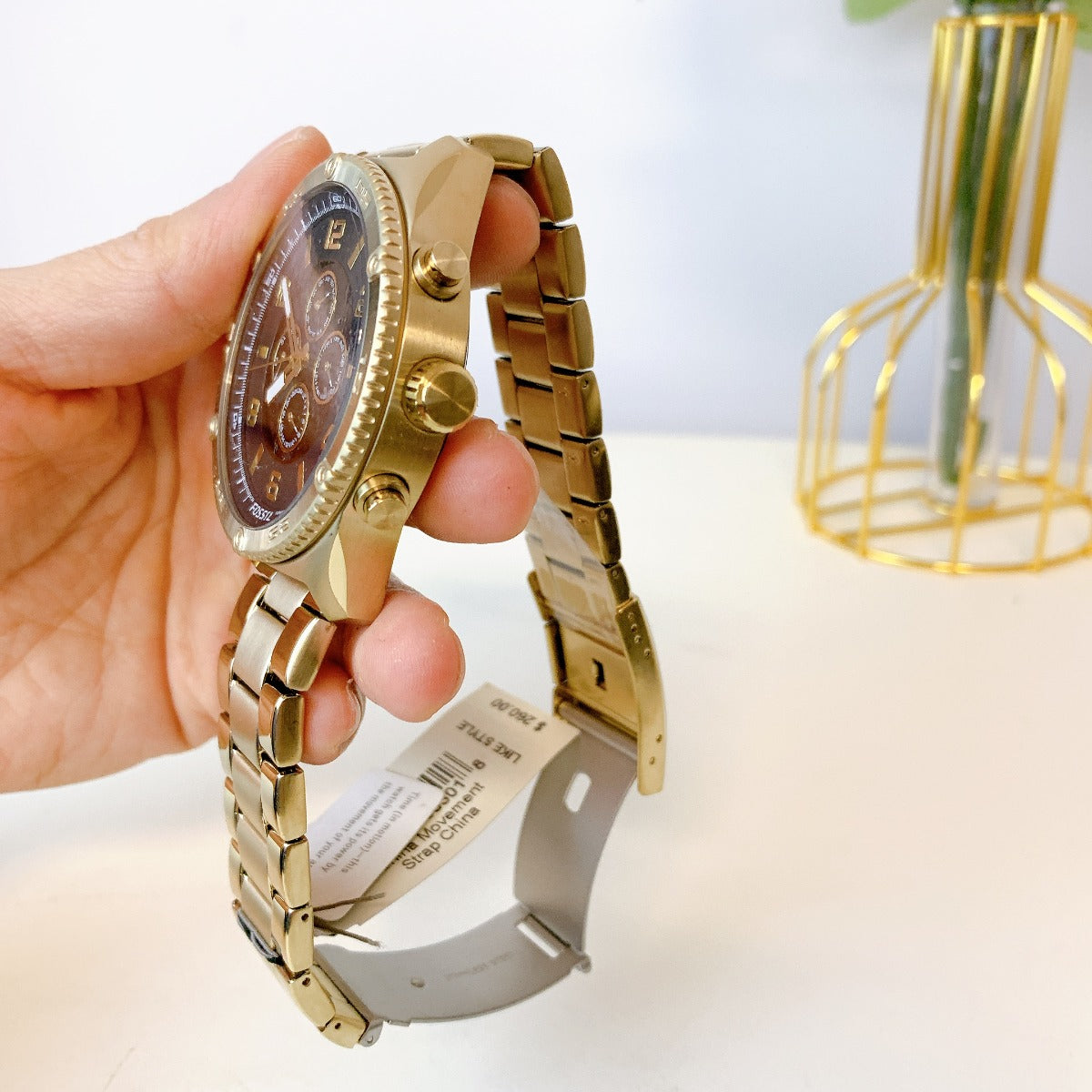 Fossil BQ2667 Brox Automatic Gold-Tone Stainless Steel Watch Fossil BQ2667 Brox Automatic Gold-Tone Stainless Steel Watch